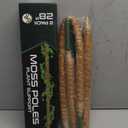 2 Pack 28'' Bendable Moss Pole Monstera Plant Support for Climbing Indoor Plants - Stakes for Potted Climbers - Tall Sticks Indoor Trellis for Houseplants - Accessories for Monstera Pot