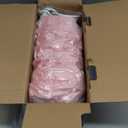 JKMAX Heated Electric Blanket Throw Size - 50"x60" Flannel Heating Blanket with 10 Heating Levels & 5 Time Settings Over-Heat Protection, Winter Warmer for Adults with ETL Certification（Pink）