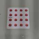 CREATCABIN 128Pcs 8 Sheets Small Rose Sticker Flower Planner Stickers Self-Adhesive Waterproof Plant Decoration Decals Plastic Planner Stickers for DIY Scrapbooking Envelope Helmet Crafts 0.98Inch