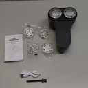 Dual Motors Rechargeable Fabric Shaver, 3-Speed Lint Remover for Clothes Sweat & Furniture Couch, Eliminates Fuzz & Pilling, Electric Lint Shaver with LED Display & Type-C Fast Charging Port - Black