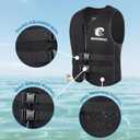 Water Kayaking Jacket for Adults and Kids, Buoyancy Swimsuit Boating Fishing Waistcoat Zipper Closure, Unisex Outdoor Water Sports Vests, X-Large