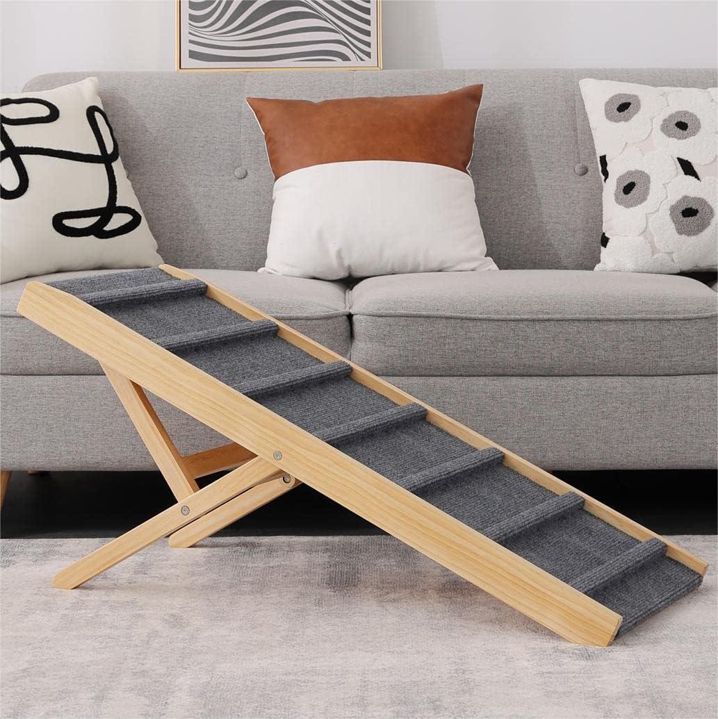 Large Dog Pet Ramp Stairs for Bed Couch Car Truck SUV,Dog Pet Ramp for Small Large Dogs Pets to Get on High Bed Truck Couch Sofa (Medium)