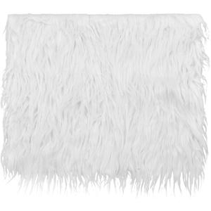 GALPADA Baby Photo Props Newborn Photography Prop White DIY Photography Mat Soft Synthetic Fur Blanket for Baby Infant Photoshoot 23.62 X 19.68 Inches