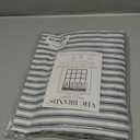 VHC Brands Sawyer Mill Blue Valance Lined Farmhouse Stripe for Kitchen or Dining Room Windows 16x60 Curtain