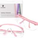 UKNOW Safety Glasses 2 Pack - Anti Fog Safety Goggles ANSI Z87.1 - Adjustable Protective Eyewear - Clear Lens Lab Goggles