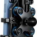 BRCOVAN 1'' Ball Phone Mount Holder with Vibration Dampener, Compatible with RAM Mounts B Size Double Socket Arm, Adjustable Heavy Duty for Bike Motorcycle Scooter ATV UTV, Fit 5.4-6.9'' Cellphone