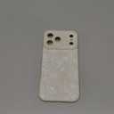 OOK Compatible with iPhone 17 Pro Max 6.9inch Case, Silicone Floral Flower Cute Pattern, Camera Protection Soft Slim Phone Cover for Girls Women -White Gardenias