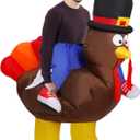 Thanksgiving Inflatable Costumes, Inflatable Turkey Costume - Thanksgiving Party Funny Turkey Suits Blow up