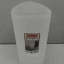Rubbermaid Spa Works Compact Contemporary Style 9 Quart Indoor Open Vanity Home Trash Container White