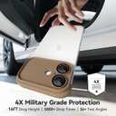 Frameles Phone CaseCompatible with iPhone 17 CaseTPU Minimalist Protective. Brown