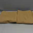 VHC Brands Burlap Natural with Black Stars Primitive 36"x36" Tier Pair Tan Rod Pocket Stenciled Cotton Kitchen Window Curtains