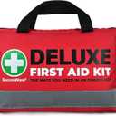 SuccorWare 380 Pieces Deluxe First Aid Kit Compact Trauma Medical Kits with Assorted Bandages, Instant Cold Pack, Emergency Blanket for Home, Travel, Camping, Vehicle, Emergency Kits(Red)
