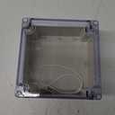 LeMotech ABS Plastic Junction Box Dustproof Waterproof IP65 Electrical Enclosure Box Universal Project Enclosure Grey with PC Transparent Clear Cover6.3 x6.3 x3.54 inch(160 x 160 x 90 mm)