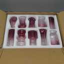 10 Pcs Pink Flower Bud Vases, Loose Transparent Flower Bud Vases, Small Vases, Decorative Vases, Family Wedding Table Decorations