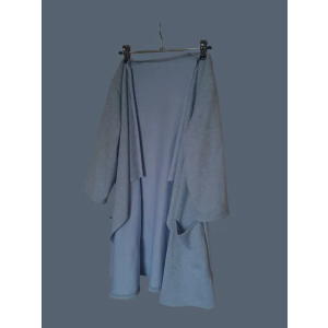 Blue Jacket With Hood, 90% Polyester Fiber 10% Elastane, M/L