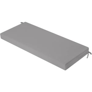 idee-home Outdoor Bench Cushion Waterproof, Bench Cushions for Outdoor Furniture, Patio Porch Swing Replacement Seat Pad with Ties for Garden Backyard, 48 x 18 Inch Grey