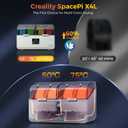 Creality Filament Dryer 4 Spools, SpacePi X4L Filament Storage Box: Dual Independent Heating Chambers Up to 75℃, Double Safety Protection, Moisture-Proof Sealing Design for PLA, PETG ABS