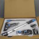 Cordless Vacuum Cleaner, Powerful Lightweight Stick Vacuum with Self-Standing, Anti-Tangle, 8-in-1 Rechargeable Vacuum Cleaners for Home, Hardwood Floors, Carpet, Pet Hair (Blue)