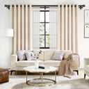Double Curtain Rod 72 to 144 Inch, HOTOZON 1 Inch Heavy Duty Double Curtain Rods for Windows 60 to 140 Inches(5-11.6 ft), Telescoping Drapery Rod with Simple End Finials, Bronze