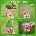 Hummingbird Feeder, Leak-Proof Hummingbirds Feeders for Outdoors Hanging, Bird Feeder for Garden Birds Watching Patio Decoration & Gift - Cute Green Mushroom Shape