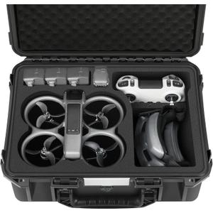 Case for DJI Avata 2 Drone Combo - Waterproof Hard Cases with Foam for Avatar 2 Fly More Combo/Goggles 3/RC Motion 3/FPV Remote Controller/Batteries, Fits for DJI Drone Accessories (Only Case)