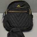 MATEIN Mini Backpack for Women, Waterproof Stylish Daypack Purse Shoulder Bag with USB Charging Port, Lightweight Small Casual Daily Travel Backpack, Lady Girls Gifts for Work School, 2pcs Sets, Black (Small-12.9 inch)