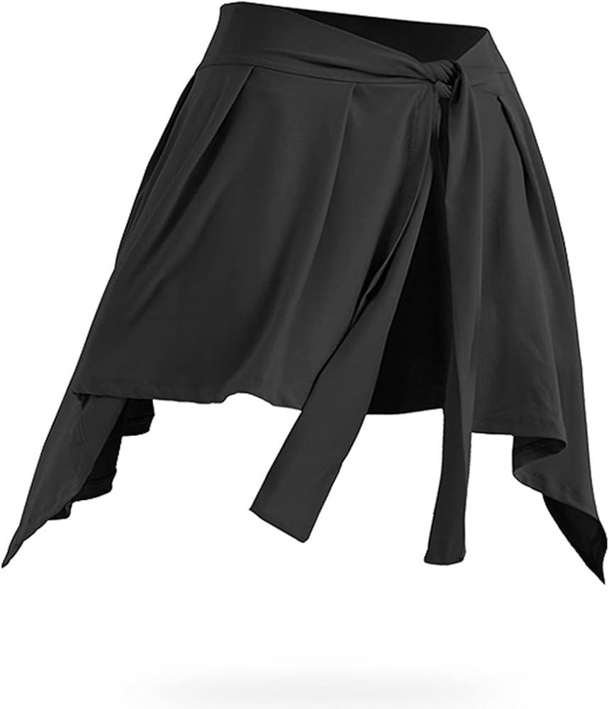 Kiench Women's Gym Athletic Wrap Skirts Tennis Yoga Running Tie Up Cover Up
Skirt XL