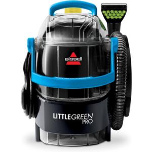 Bissell Little Green Pro Portable Carpet & Upholstery Cleaner and Car/Auto Detailer with Deep Stain Tool, 3" Tough Stain Tool, Plus Two 8 oz. Trial-Size Formulas, 3194 (Black,Blue)