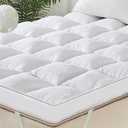 WhatsBedding 3 Inch Memory Foam Mattress Topper King Size, Supportive Fluffy Shredded Memory Foam Filled Pillow Top, Extra Soft Bed Topper for Back Pain Relief, 78x80x3 Inch