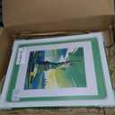 12x16 Green Picture Frame with Dual Mat, 12x16 Frame Matted to 8.5x11/11x14