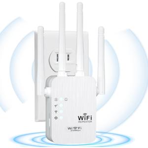 2025 WiFi Extenders Signal Booster for Home Long Range Up to 9800 sq. ft & 40 Devices, WiFi Extender Signal Booster, Internet Booster, Long Range WiFi Extender,Quick Setup-Medium