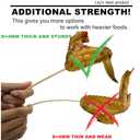 6" Natural Bamboo Skewers for BBQ，Appetiser，Fruit，Cocktail，Kabob，Chocolate Fountain，Grilling，Barbecue，Kitchen，Crafting and Party. Φ=4mm, More Size Choices 8"/10"/12"/14"/16"/17.5"/30"/36"(200 PCS)