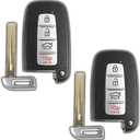 2X KeylessOption Key Fob Replacement for 2009 2010 2011 2012 2013 2014 2015 Hyundai Elantra Genesis Sonata Kia Optima Sorento Remote, 4-Button SY5HMFNA04, Locksmith Required (Two)