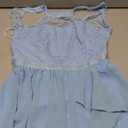 Wedtrend Women's Bridesmaid Dresses, Halter Sleeveless Cocktail Dress Ruffle A Line Short Prom Dress 2026 (Light Blue)