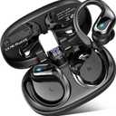 Wireless Earbuds, 75Hrs Bluetooth 5.4 Headphones Sport, Bluetooth Earbuds with ENC Noise Canceling Mic, Bass Stereo Wireless Earphones, IP7 Waterproof Over Ear Buds with Earhooks for Running/Workout