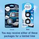 Febreze Car Air Freshener Vent Clip Laundry Fresh Scent, .07 oz. Car Vent Clip, Pack of 4