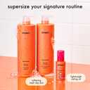 amika supersized superfruit nourish + style set | for fine-to-thick hair types 1-3c seeking softer and more conditioned hair, liter set for soft hair