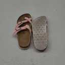 FITORY Women's Slide Sandals with Soft Cork Footbed, Comfort Arch Support Flat Sandals for Summer, 6