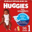 Huggies Size 1 Diapers, Little Snugglers Baby Diapers, Size 1 (8-14 lbs), 96 Count, Packaging May Vary