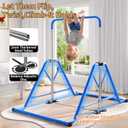 Expandable Gymnastics Bars 45''-61'' Dual Base Side Bars for Kids