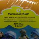 Mambobaby Baby Pool Float with Canopy, Non-Inflatable Infant Swim Float with Safe Seat and Tail Support for 24 Months, UPF 50+ Sun Protection