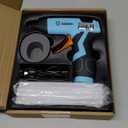 Cordless Hot Glue Gun, GoGonova 15s Fast Preheating 5Ah Built-in Battery Hot Melt Glue Gun, Smart Power-Off, Kit with 25 Pcs Premium Mini Glue Sticks and USB-C Charging Port (Blue)