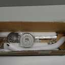 uxcell Stretchable Shower Curtain Rod Rack, Stainless Steel Diamond Shaped Corner Shower Curtain Rod No Drill for Bathroom Bathtub, Medium Size, Silver Tone