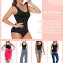 Women Shapewear Bodysuit Body Suit Tummy Control Seamless Body Shaper Tank Tops Bodysuit Butt Lifting Shapewear (Medium)