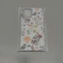 Jusy Compatible with MagSafe Flower Case for iPhone 12/12 Pro, Cute Aesthetic Butterfly Floral Magnetic Phone Case, Soft TPU and Hard PC Protective Phone Cover for Women Girls (Matte) - Flower
