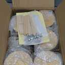 CONNOO 6-Pack 16 oz Candle Jars - 3-Wick Frosted Empty Glass Wide Mouth Candle Jars Come with Bamboo Lids, Sticky Warning Labels, and a Candle Wick Kit for Candle Making - Dishwasher Safe