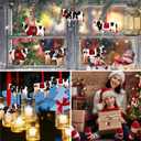 Blulu 24 Pcs Christmas Cow Mouse Ornaments Hanging Cow Mice Christmas Decorations Tree Ornaments for Xmas Tree Farmhouse Decor(Cow)