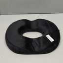 Kieba Hemorrhoid Treatment Donut Tailbone Cushion, Prostate Pillow, Pregnancy, Post Natal, Bed Sores, Coccyx, Sciatica, 18 Inches. Ultra Premium Comfort Foam (Black)