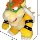 Little Buddy Super Mario All Star Collection 1423 Bowser Stuffed Plush, 10",Multi-Colored
