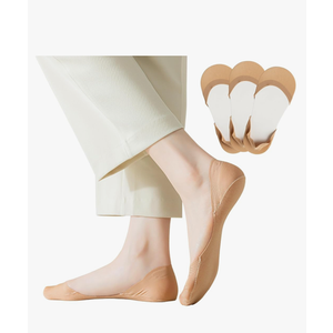 No Show Socks for Flats Heels Pumps Lofers Low Cut Non-Slip Invisible Liner Socks for Women by Flammi Size 6-9